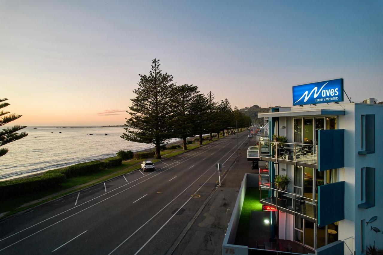Waves On The Esplanade Apartment Kaikoura Bagian luar foto